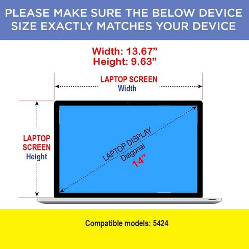 واقي شاشة مضاد للوهج غير لامع ل Dell Latitude Rugged 5424 كمبيوتر محمول 14 بوصة 2 حزمة in Saudi Arabia