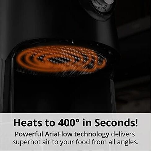 ARIA Air Fryers 2QT Style Style Build ، Airfryer Size Size ، Easy Clean و Sachwasher Safe ، Nonstick Nonstick Free Free Small ، in Saudi Arabia