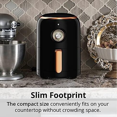 ARIA Air Fryers 2QT Style Style Build ، Airfryer Size Size ، Easy Clean و Sachwasher Safe ، Nonstick Nonstick Free Free Small ، in Saudi Arabia