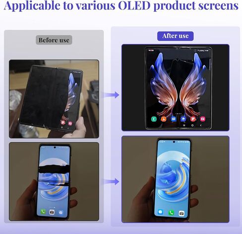 شاشة شاشة عرض OLED ، سمك 0.1 مم 2 حزمة لاصق OLED الاستقطاب ، 7.7 × 12.4 بوصة ، مناسبة لإصلاح واستبدال شاشات OLED أقل من 15.5 في in Kuwait
