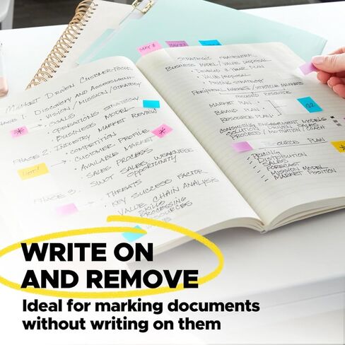 أعلام Post-it، 50/موزع، 2 موزع/عبوة، 1 بوصة عرض، أصفر (680-YW2) in Saudi Arabia
