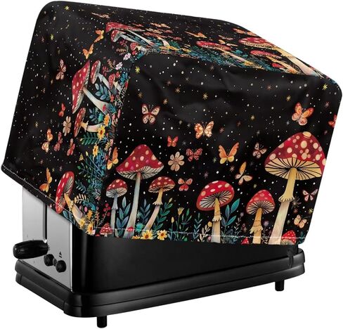 Flower Hummingbird Print Toaster Covers 4 Slice Wide Slot, Kitchen Decorative Bread Maker Cover Dust Protection, Washable Easy to Install Bread Machine Cover in Saudi Arabia