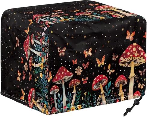 Flower Hummingbird Print Toaster Covers 4 Slice Wide Slot, Kitchen Decorative Bread Maker Cover Dust Protection, Washable Easy to Install Bread Machine Cover in Saudi Arabia