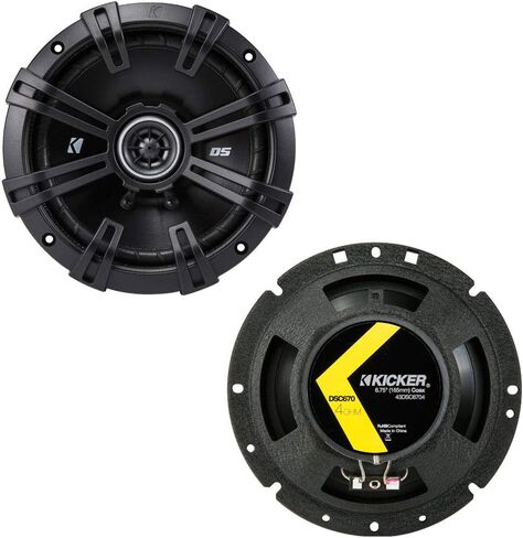 Harmony Audio Compatible with Chevy Camaro 1993-2002 Factory Speaker Replacement Kicker Bundle (2) DSC67 & HA-A400.4 in Saudi Arabia
