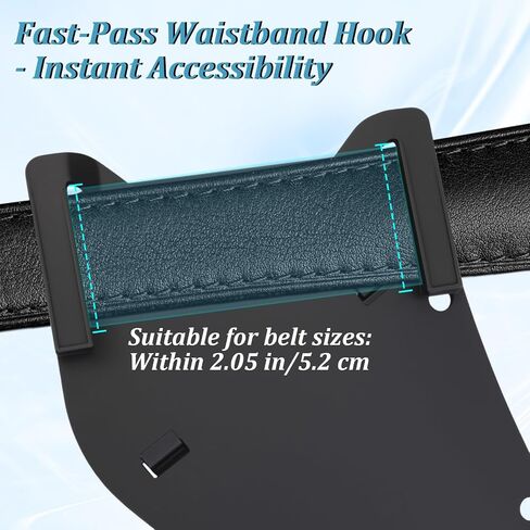Slide-in Fishing Rod Hip Holster with 3PCS Fishing Hook Holders, Adjustable Fish Pole Holster, Hands-Free Rod Holder for Fly & Bank, Quick Draw Waist Belt Inserte Pole Gear in Saudi Arabia