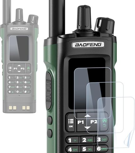 Baofeng (3 Pack) Walkie Talkies Screen Protector Film Hydrogel Film مصممة خصيصًا DM-32UV UV-32 ، ومكافحة التأثير توفر حماية كاملة لسيارة الراديو ثنائية الاتجاه in Saudi Arabia