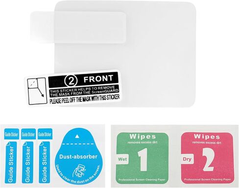 Baofeng (3 Pack) Walkie Talkies Screen Protector Film Hydrogel Film مصممة خصيصًا DM-32UV UV-32 ، ومكافحة التأثير توفر حماية كاملة لسيارة الراديو ثنائية الاتجاه in Saudi Arabia