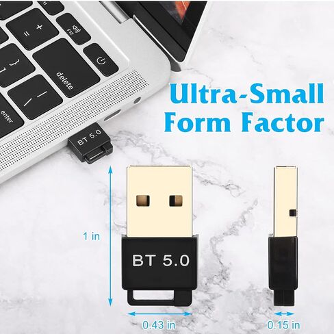 Bluetooth Adapter for PC, UrbanX USB Mini Bluetooth 5.0 Wireless Transfer Dongle for Lenovo Legion Windows 10/8.1/8/7 in Saudi Arabia