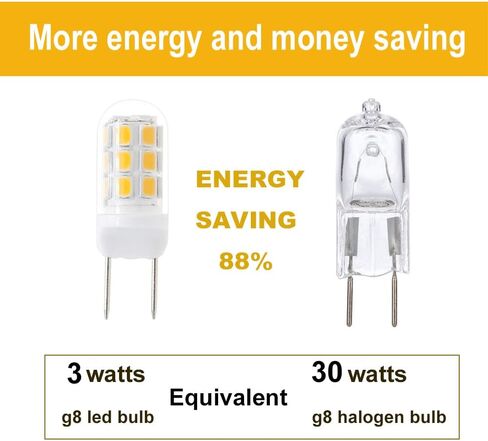 G8 LED LED LED 30W مصابيح ميكروويف تحت استبدال غطاء محرك السيارة لفرن ميكروويف GE Samsung ، يحل محل WB25X10019 120V دافئ أبيض 3000K in Kuwait