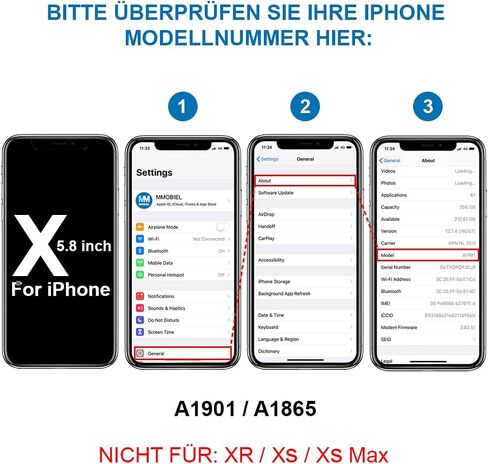 MMOBIEL Dock Connector Compatible with iPhone X - 5.8 inch - 2017 - Charging Port Flex Cable - Headphone Port/Microphone/Antenna Replacement - Incl. Screwdrivers - Gray in Kuwait
