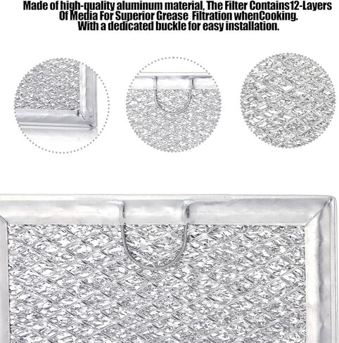 3 Pack Grease Filter & Charcoal Filters Set for Microwave Filter Replacement Combo – Compatible with LG LMV2031ST, LMV2031BD, LMHM2237ST, LMH2235ST & More (5230W1A012B & 5230W1A003A) in Kuwait