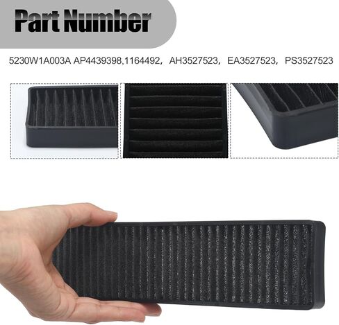 3 Pack Grease Filter & Charcoal Filters Set for Microwave Filter Replacement Combo – Compatible with LG LMV2031ST, LMV2031BD, LMHM2237ST, LMH2235ST & More (5230W1A012B & 5230W1A003A) in Kuwait