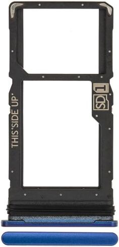 Wholesale Sim Tray Sim Card Tray Replacement for Motorola Moto One 5G XT2075 USA (Blue) in Saudi Arabia