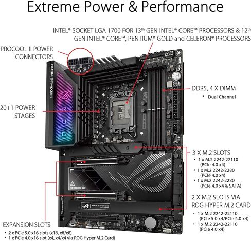 ASUS ROG MAXIMUS Z790 HERO Intel Z790 LGA 1700 ATX in Saudi Arabia
