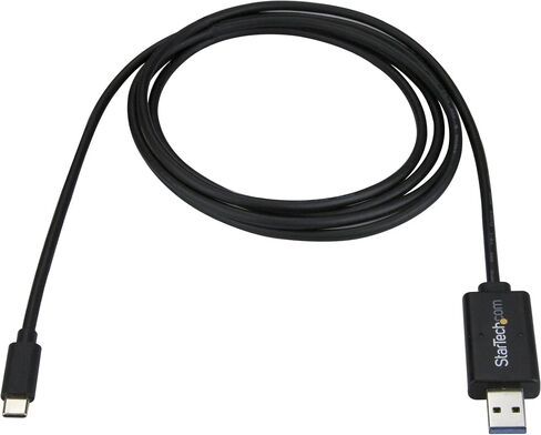 StarTech.com USB C to USB Data Transfer Cable, Mac/Windows, USB 3.0, Windows Easy Transfer Cable, Mac Data Transfer, 2m (6ft) (USBC3LINK) in Saudi Arabia