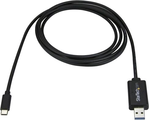StarTech.com USB C to USB Data Transfer Cable, Mac/Windows, USB 3.0, Windows Easy Transfer Cable, Mac Data Transfer, 2m (6ft) (USBC3LINK) in Saudi Arabia