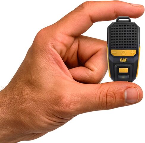 CAT Wearable Bluetooth Speaker – Clip-On, Wireless, Jobsite-Pro, Water-Resistant, Built-in Mic, Hands-Free Calls & Music, Portable Speaker for Work, Outdoor, Construction, & More in Saudi Arabia