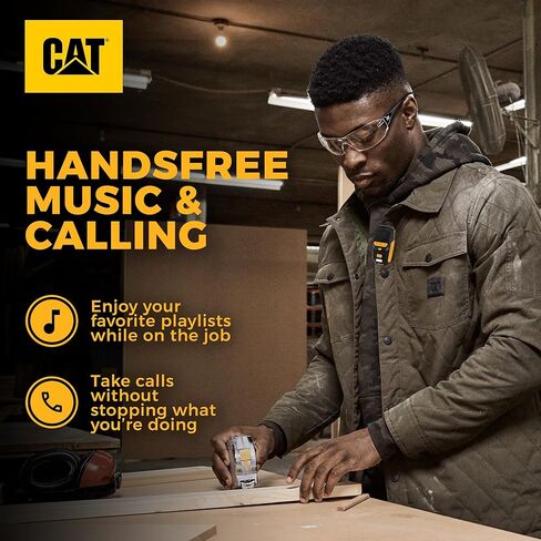 CAT Wearable Bluetooth Speaker – Clip-On, Wireless, Jobsite-Pro, Water-Resistant, Built-in Mic, Hands-Free Calls & Music, Portable Speaker for Work, Outdoor, Construction, & More in Saudi Arabia