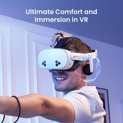 حزام رأس صوتي Kiwi مع بطارية لـ Meta/Oculus Quest 3/3S ، و C4 Duo Dualfast Charge Headset و G4 Pro Controller Grips in Saudi Arabia