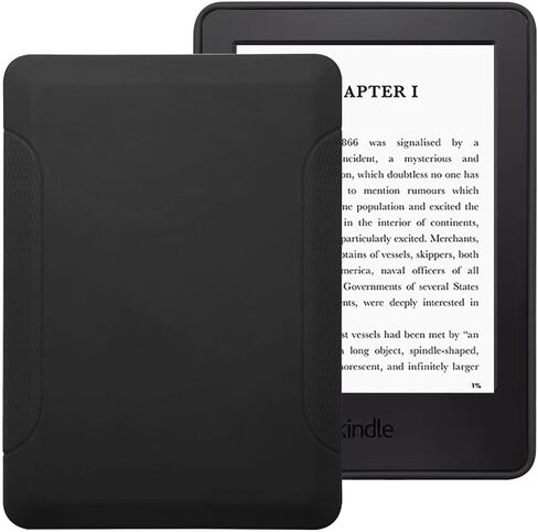 Case for Kindle (7th Generation, 2014 Release) - Slim Fit TPU Gel Protective Cover Case for 6" Kindle (Model No. WP63GW), Black in Kuwait