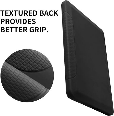 Case for Kindle (7th Generation, 2014 Release) - Slim Fit TPU Gel Protective Cover Case for 6" Kindle (Model No. WP63GW), Black in Kuwait