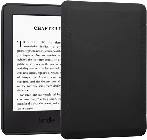 Case for Kindle (7th Generation, 2014 Release) - Slim Fit TPU Gel Protective Cover Case for 6" Kindle (Model No. WP63GW), Black in Kuwait