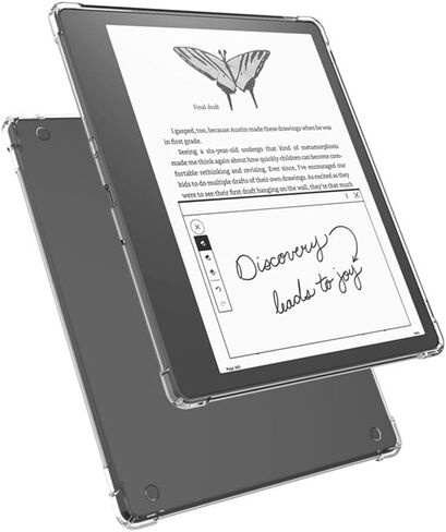 Diamond Case for Clear Kindle Scribe (2022 Release), [Non Yellowing] [Military Drop Protection But Not Bulky] Slim Fit Hard Case with Non-Slip TPU Bumper for Kindle Scribe 10.2" in Saudi Arabia
