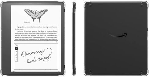 Diamond Case for Clear Kindle Scribe (2022 Release), [Non Yellowing] [Military Drop Protection But Not Bulky] Slim Fit Hard Case with Non-Slip TPU Bumper for Kindle Scribe 10.2" in Saudi Arabia