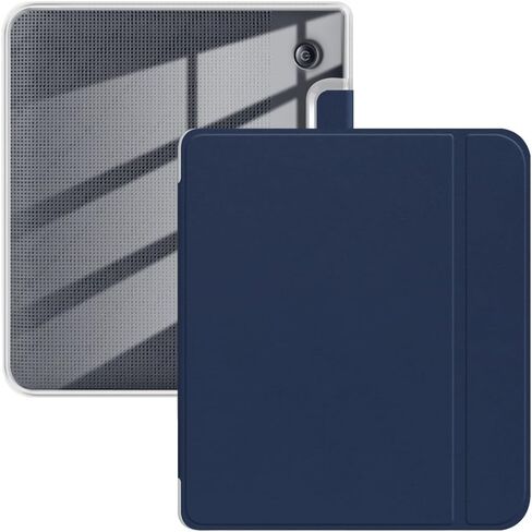علبة لـ 7 "Kobo Libra Color 2024 تم إصدارها ، غطاء خلفي TPU شفافًا واضحًا تمامًا مع نوم/استيقاظ تلقائي لألوان Kobo Libra ، الأزرق الداكن in Saudi Arabia