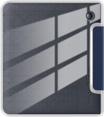 علبة لـ 7 "Kobo Libra Color 2024 تم إصدارها ، غطاء خلفي TPU شفافًا واضحًا تمامًا مع نوم/استيقاظ تلقائي لألوان Kobo Libra ، الأزرق الداكن in Saudi Arabia