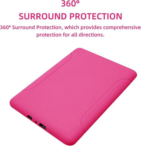 Case for All-New Kindle Paperwhite (12th Generation, 2024 Release) - Slim Fit TPU Gel Protective Cover Case for All-New Kindle Paperwhite E-Reader 7" (Raspberry) in Saudi Arabia