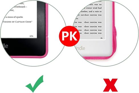 Case for All-New Kindle Paperwhite (12th Generation, 2024 Release) - Slim Fit TPU Gel Protective Cover Case for All-New Kindle Paperwhite E-Reader 7" (Raspberry) in Saudi Arabia