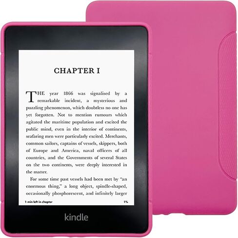 Case for All-New Kindle Paperwhite (12th Generation, 2024 Release) - Slim Fit TPU Gel Protective Cover Case for All-New Kindle Paperwhite E-Reader 7" (Raspberry) in Saudi Arabia