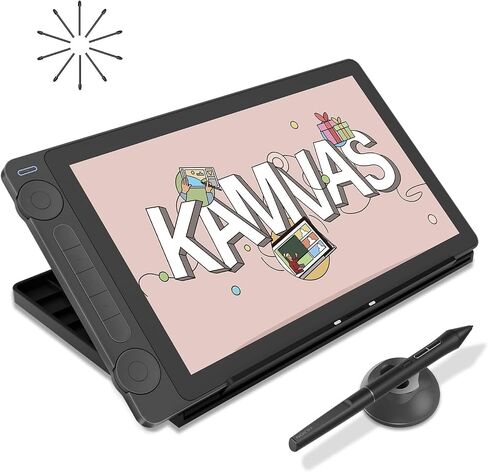 HUION Kamvas 13 (Gen 3) Drawing Tablet with Screen and HUION 10 Pack Replacement Nibs PN06 in Saudi Arabia