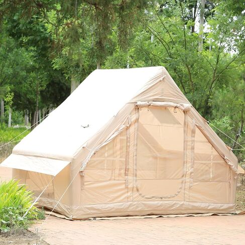 Inflatable Tent for Camping,4/6 Person Blow Up Air Glamping Room Tent House with Stove in Saudi Arabia