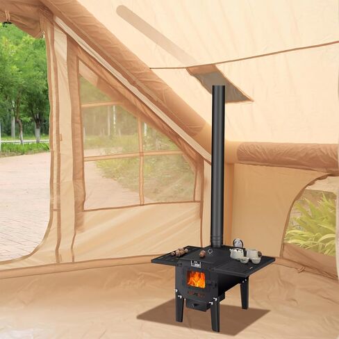 Inflatable Tent for Camping,4/6 Person Blow Up Air Glamping Room Tent House with Stove in Saudi Arabia