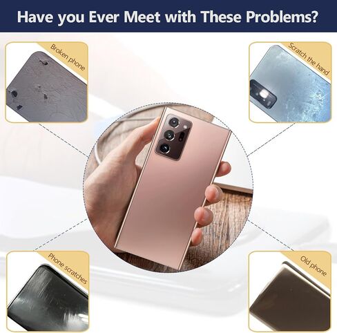 Back Cover for Samsung Galaxy Note 20 Ultra 5G Back Glass Replacement for Samsung Galaxy Note 20 Ultra Rear Glass Replacement Battery Cover Door Accessories (Bronze) in Kuwait