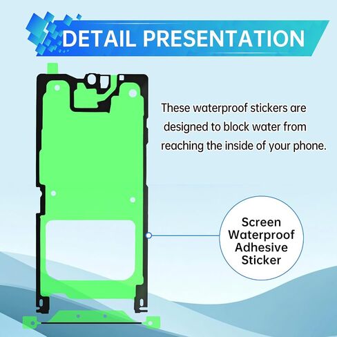 3pcs شريط ملصق ختم مقاوم للماء لـ Samsung Galaxy Note 20 Ultra 5G مقاوم للماء الشاشة الختم اللصق اللصق اللصق الجزء البديل Glue Party for Galaxy Note 20 Ultra 5G SM-N986U SM-N986U1 in Saudi Arabia