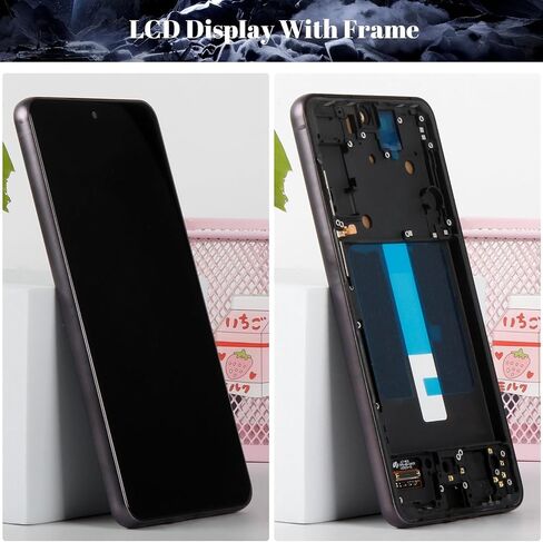 TFT لـ Samsung Galaxy S21 Fe 5G LCD شاشة الاستبدال لـ Samsung Galaxy S21 FE 5G LCD Display لـ SM-G990 Touch Screen Digitizer Assember Assembly مجموعات مع إطار (أسود) in Saudi Arabia
