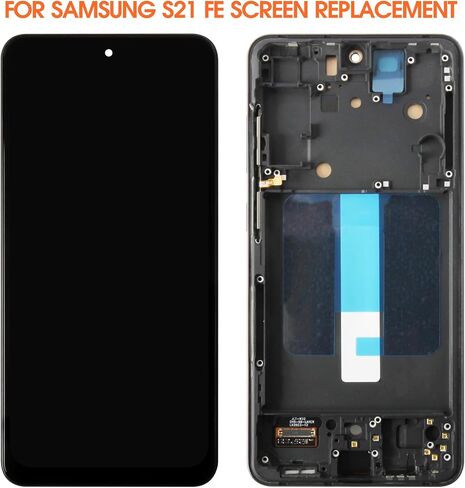 INCELL for Samsung Galaxy S21 FE Screen Replacement for Samsung S21 FE LCD Display SM-G990U SM-G990W LCD Digitizer Touch Assembly with Frame(No Fingerprint Function) in Saudi Arabia