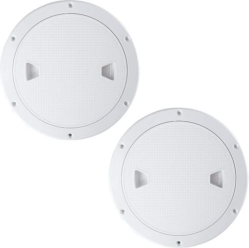 HYDDNice 2 Packs 4" Boat Deck Cover, Round Inspection Hatch, Deck Plate Access Lid, RVMarine Boat Deck Access Hatch in Saudi Arabia