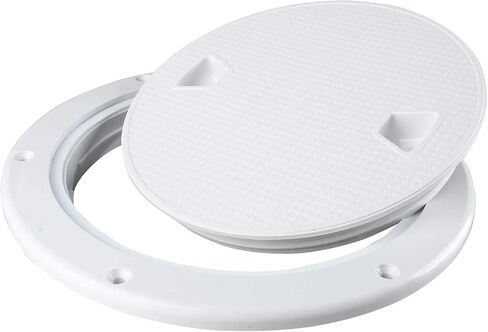 HYDDNice 2 Packs 4" Boat Deck Cover, Round Inspection Hatch, Deck Plate Access Lid, RVMarine Boat Deck Access Hatch in Saudi Arabia