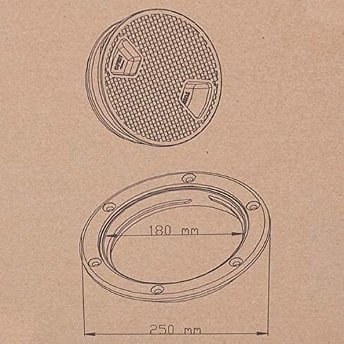HYDDNice 2 Packs 4" Boat Deck Cover, Round Inspection Hatch, Deck Plate Access Lid, RVMarine Boat Deck Access Hatch in Saudi Arabia