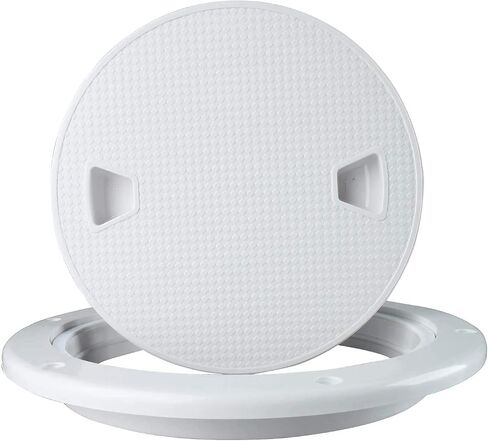 HYDDNice 2 Packs 4" Boat Deck Cover, Round Inspection Hatch, Deck Plate Access Lid, RVMarine Boat Deck Access Hatch in Saudi Arabia