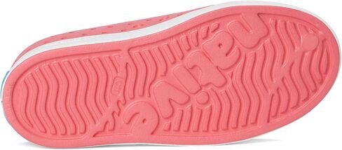 Native Shoes Kids Jefferson (طفل صغير/طفل صغير) - الجزء العلوي والبطانة من مادة EVA - ثقوب للتحكم في درجة الحرارة أخضر روكي/أبيض صدفي 4 طفل صغير M in Kuwait