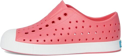 Native Shoes Kids Jefferson (طفل صغير/طفل صغير) - الجزء العلوي والبطانة من مادة EVA - ثقوب للتحكم في درجة الحرارة أخضر روكي/أبيض صدفي 4 طفل صغير M in Kuwait