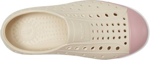 Native Shoes Kids Jefferson (طفل صغير/طفل صغير) - الجزء العلوي والبطانة من مادة EVA - ثقوب للتحكم في درجة الحرارة أخضر روكي/أبيض صدفي 4 طفل صغير M in Kuwait