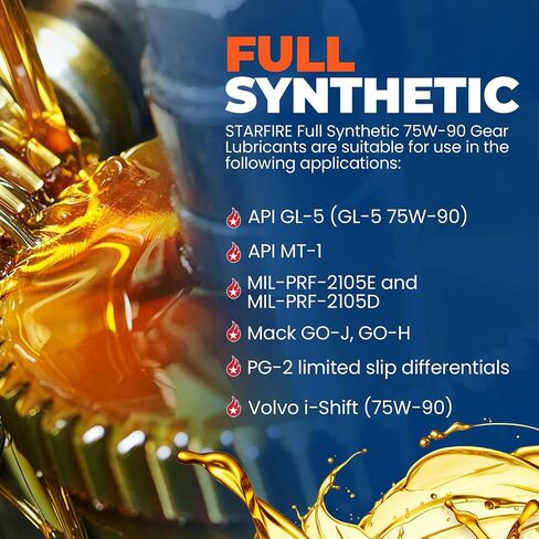 StarFire Full Synthetic 75W90 Gear Lubricant 1 QT Squirt Bottle in Saudi Arabia