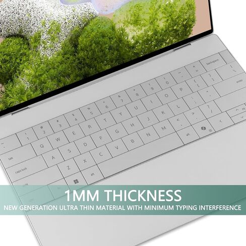 Batianda Keyboard Cover Skin for Dell XPS 13 Laptop Copilot+ PC 13.4" Display 2024 Release Model 9340/9345/9350 Ultra-Thin Transparent TPU, Lightweight & Durable, Spill-Proof, Dust-Resistant in Saudi Arabia