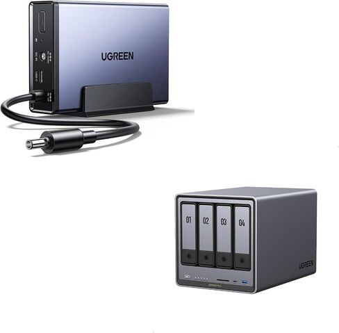 UGREEN NAS US3000, 12000mAh Uninterruptible Battery Power Supply Bundle with UGREEN NAS DXP4800 Plus 4-Bay Desktop NAS with136TB Storage Capacity. in Saudi Arabia